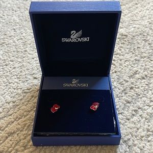Swarovski heart earrings